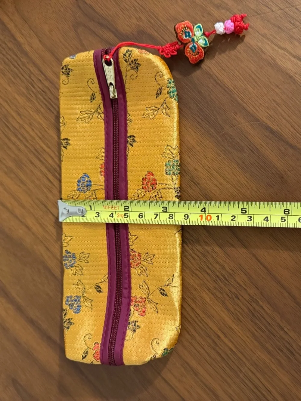 New Korean Traditional Embroidered Silk Pouch - Pencil Case or Cosmetic Bag